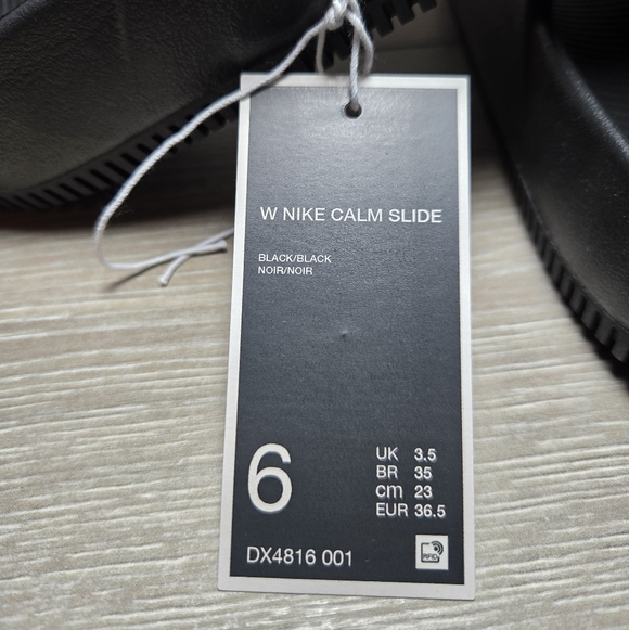 Nike Calm Slide Black Womens Size 6 (Fits Youth 5) DX4816-001 New Authentic - Picture 6 of 8